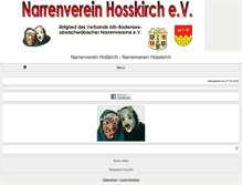 Tablet Screenshot of narrenverein-hosskirch.de